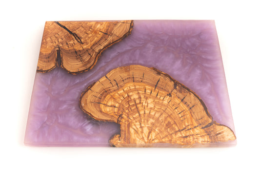 handmade challah board- purple/pink collection