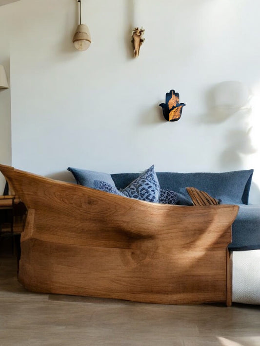 Hamsa Wall Decor - Olive Wood & Resin Collection