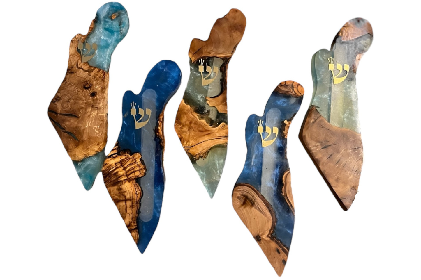 Handmade Israel Shaped Mezuzah