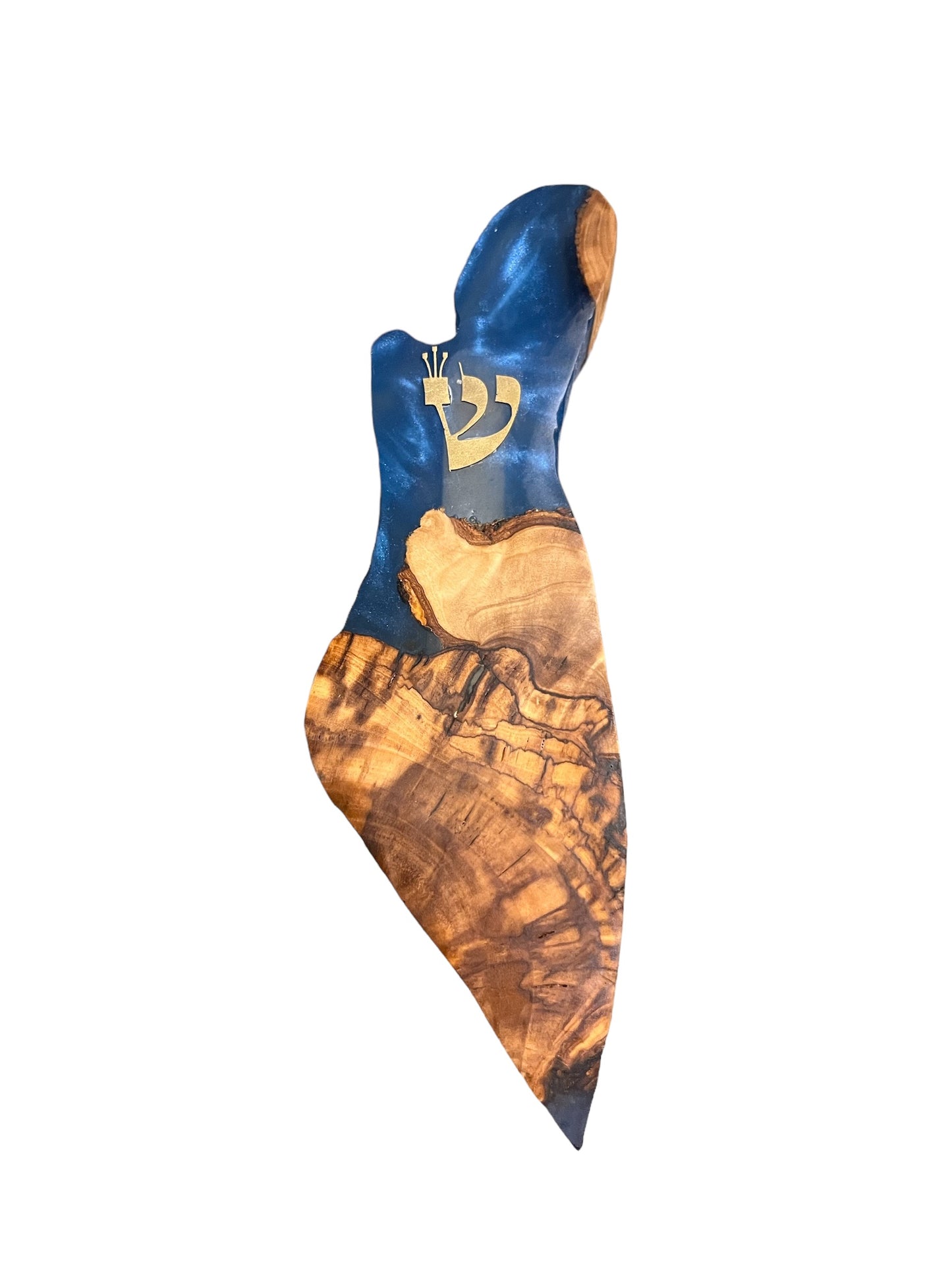 Handmade Israel Shaped Mezuzah