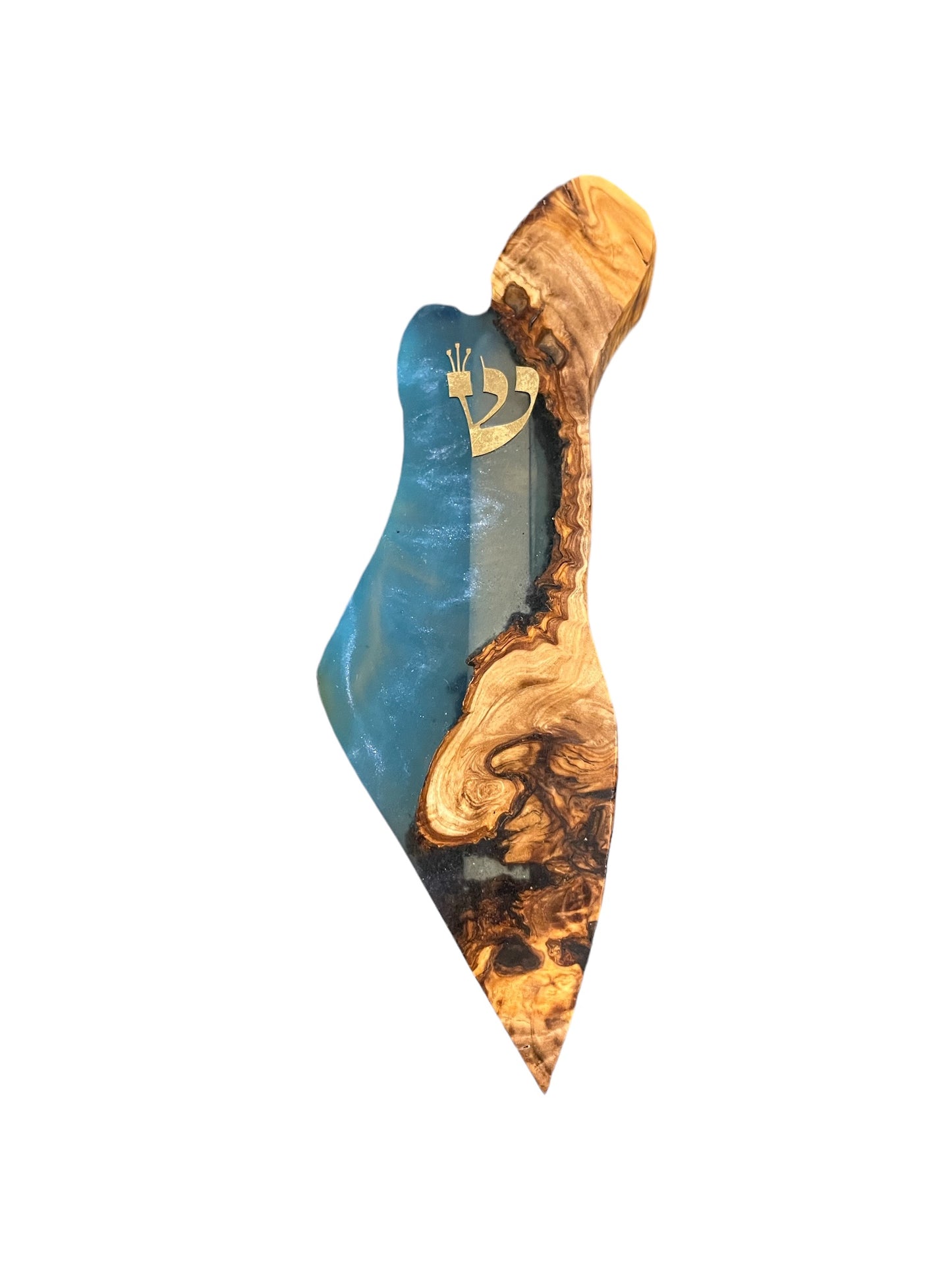 Handmade Israel Shaped Mezuzah