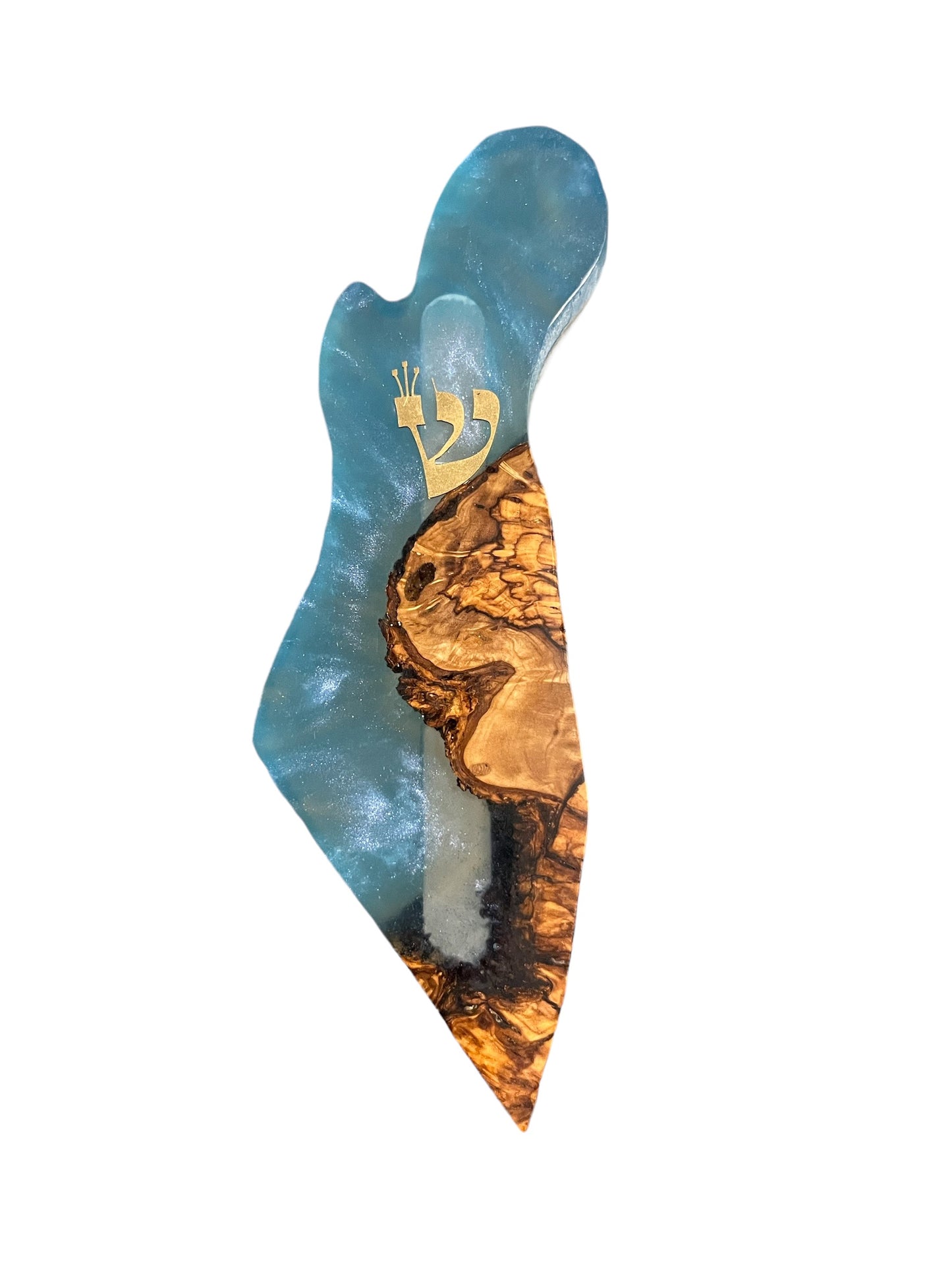 Handmade Israel Shaped Mezuzah