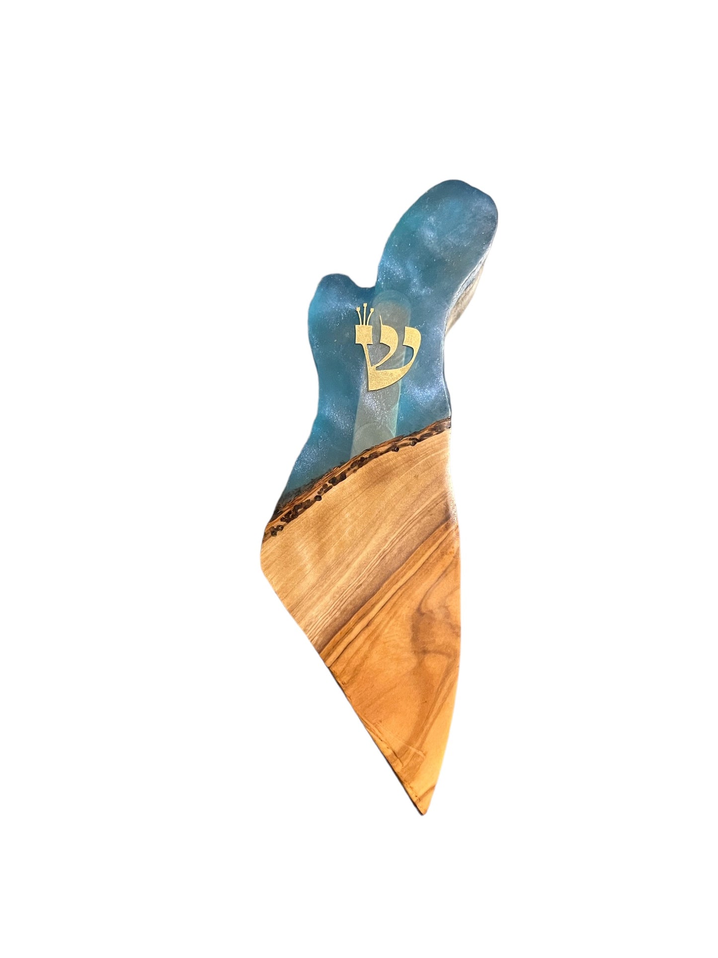 Handmade Israel Shaped Mezuzah