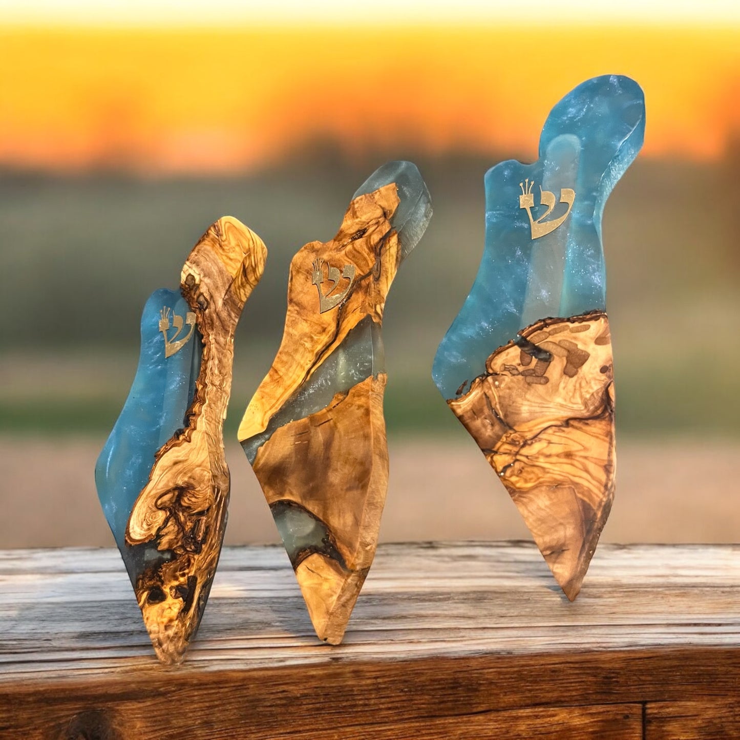 Handmade Israel Shaped Mezuzah