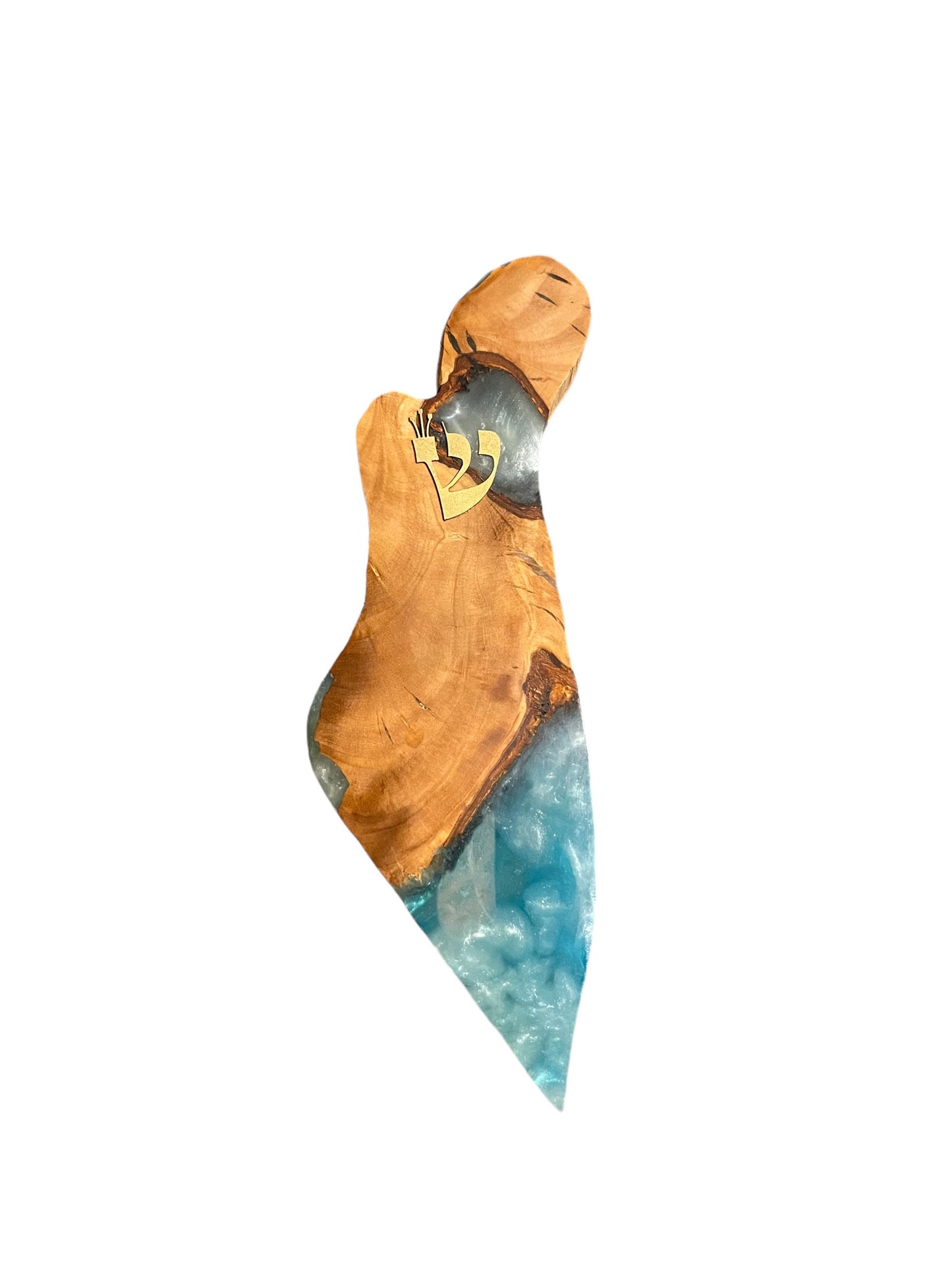 Handmade Israel Shaped Mezuzah