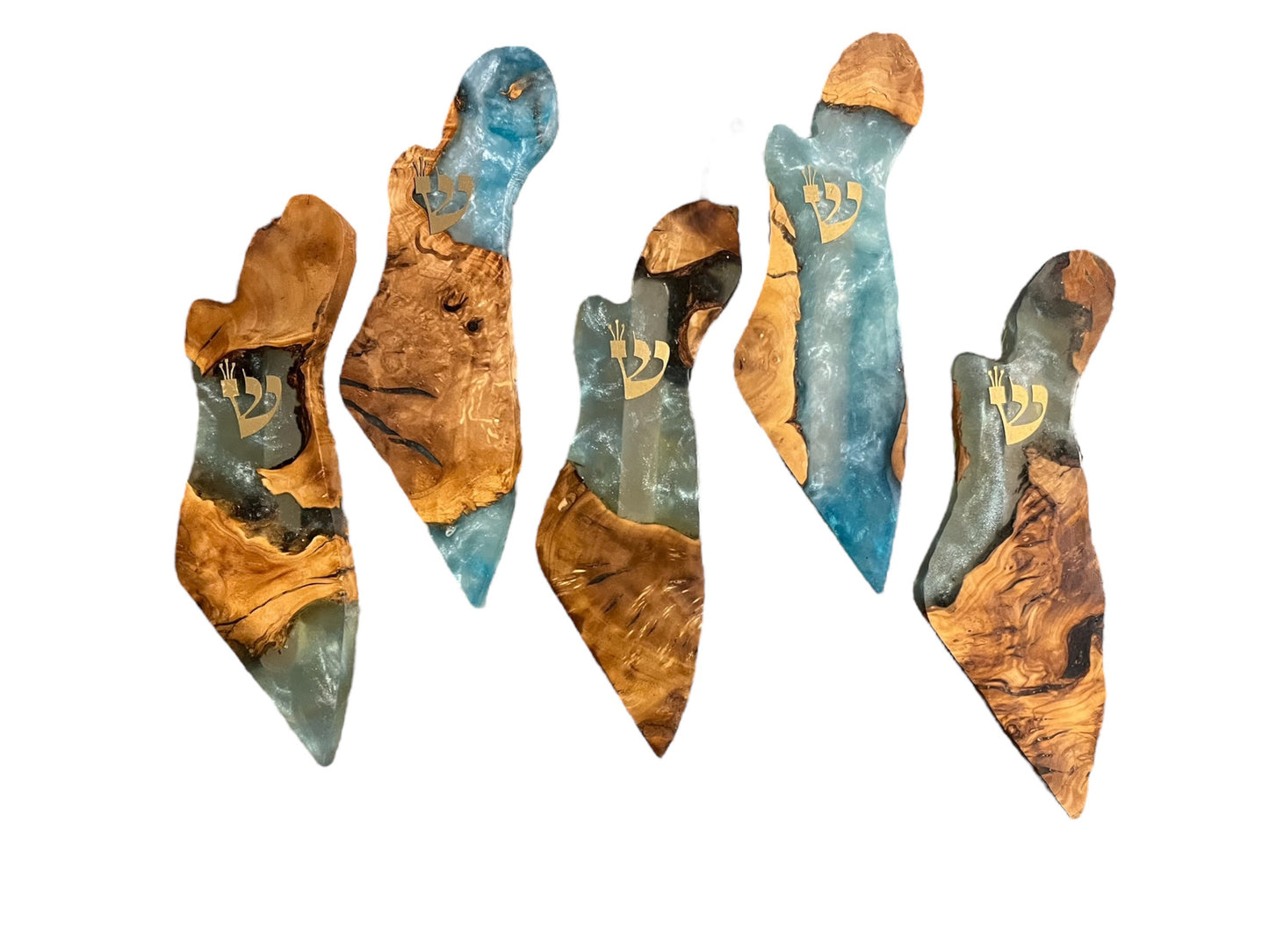 Handmade Israel Shaped Mezuzah